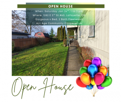 Mobile Home at 1282 E 3rd St #60 Lafayette, OR 97127