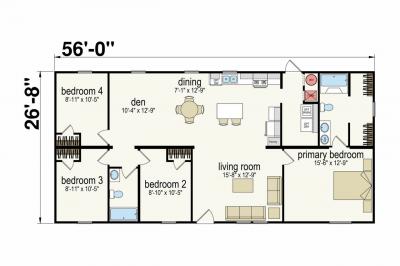 Photo 2 of 17 of home located at 175 N Michigan Ave Lot #195 Coldwater, MI 49036