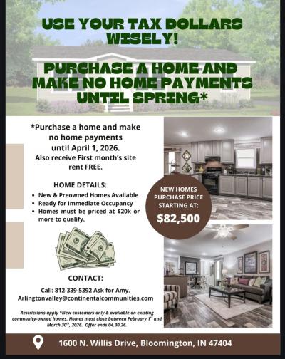 Photo 3 of 3 of home located at 1600 N Willis Dr Bloomington, IN 47404