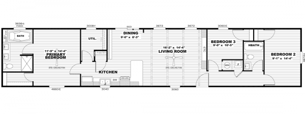 Floor plan of home