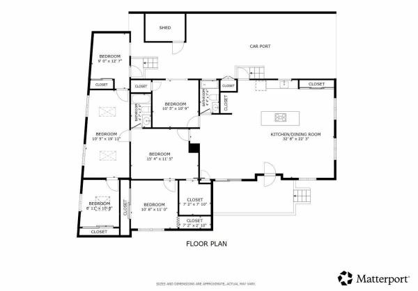 Floor plan of home
