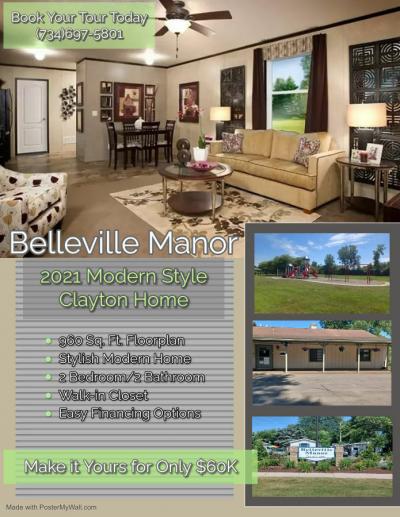 Mobile Home at 244 Ponderosa Trail South Belleville, MI 48111