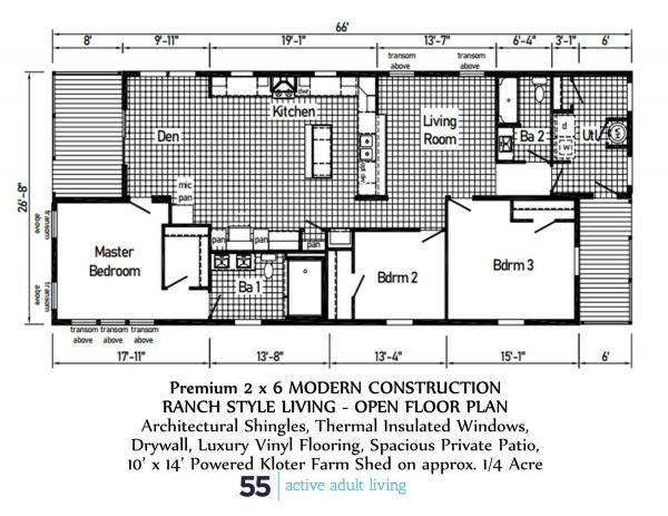 2026 Commodore 560AC99999M (28x66) Mobile Home