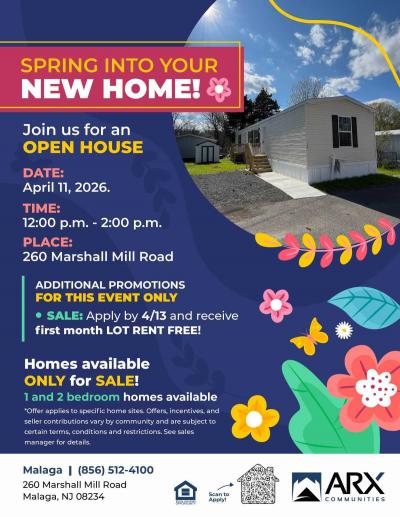 Photo 2 of 9 of home located at 128 Marshall Mill Road Malaga, NJ 08328