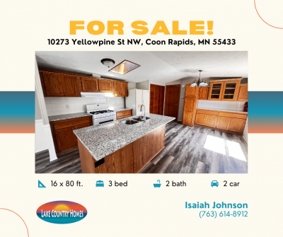 Mobile Home at 10273 Yellowpine St NW Coon Rapids, MN 55433