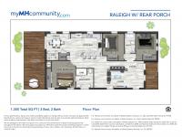 2026 CAVCO - Plant City Raleigh w/ Rear Porch - Elite Series Mobile Home