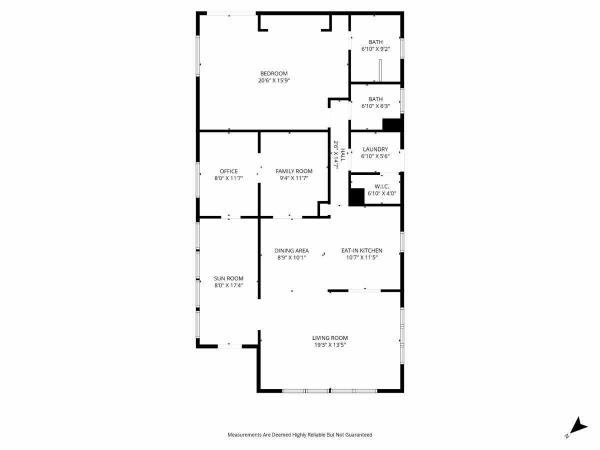 Floor plan of home
