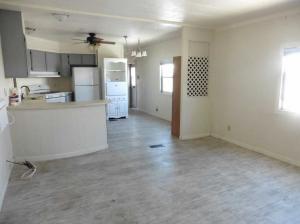 Liv rm & kitchen from front door