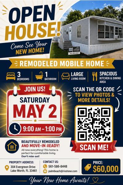 Mobile Home at 304 Evergreen Dr Lake Worth, FL 33461