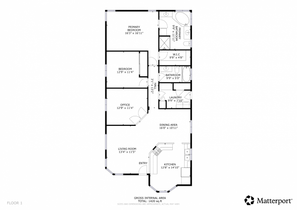 Floor plan of home