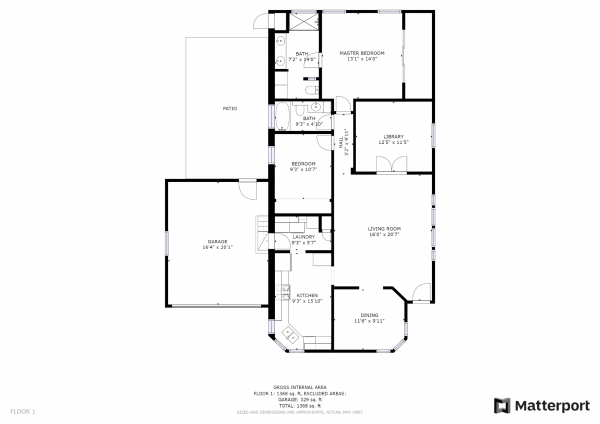 Floor plan of home
