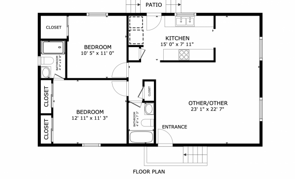 Floor plan of home