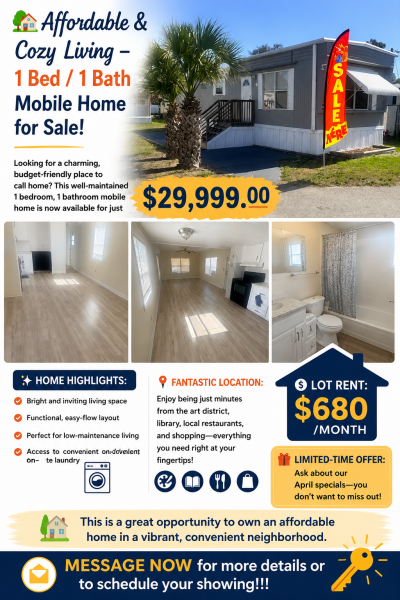 Mobile Home at 2600 Pineapple Ave Melbourne, FL 32935