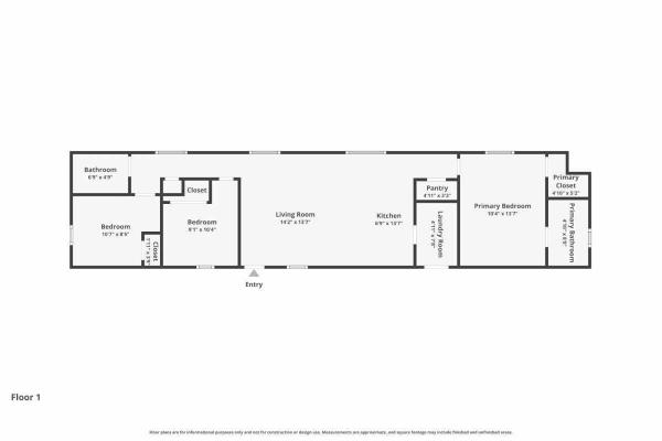Floor plan of home