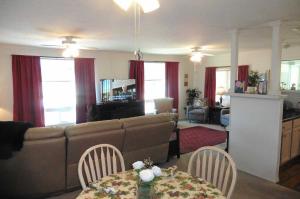 Living room from dining area