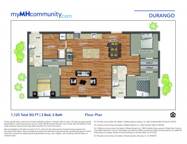 2026 Skyline - Arkansas Durango Mobile Home