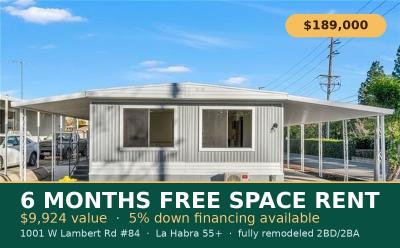 Mobile Home at 1001 W Lambert Rd Spc 84 La Habra, CA 90631
