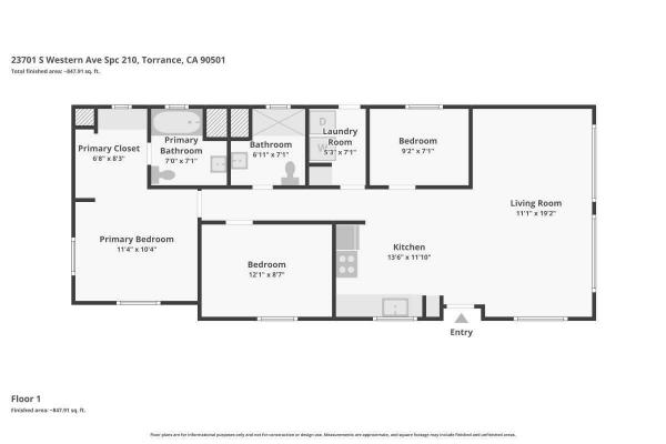 Floor plan of home