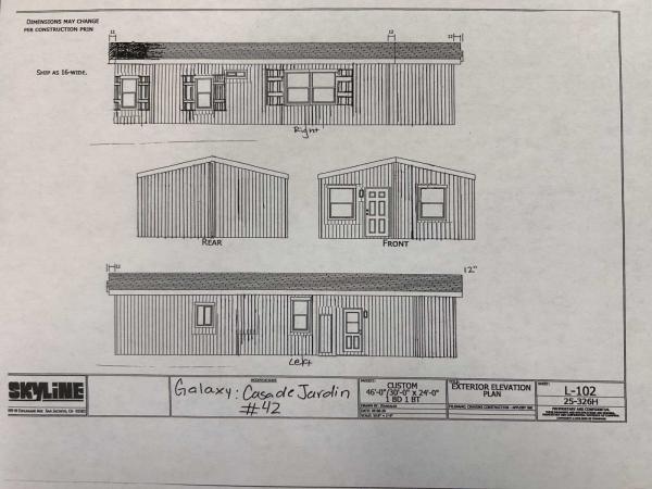 2026 Skyline  Mobile Home For Sale