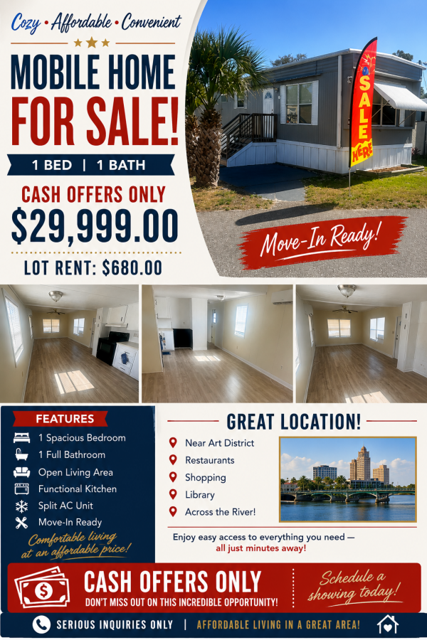 1972  Mobile Home For Sale