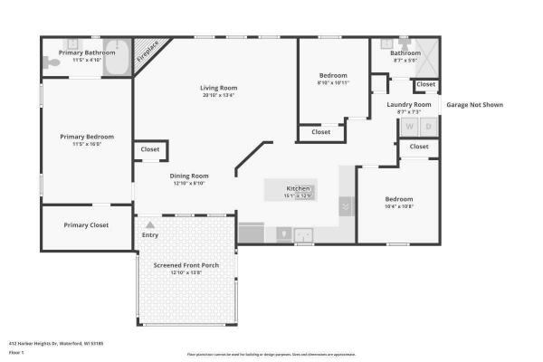 Floor plan of home