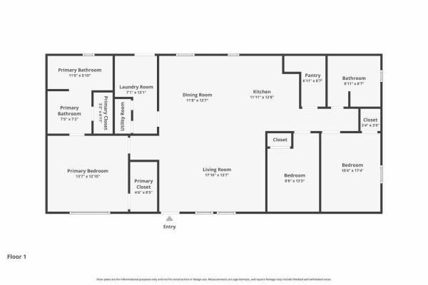 Floor plan of home