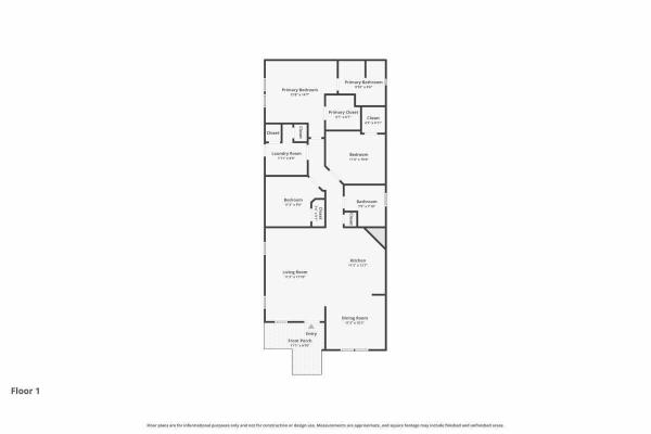 Floor plan of home