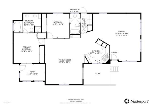 Floor plan of home