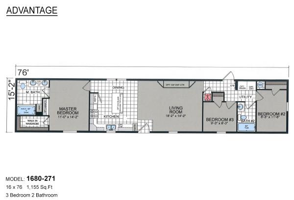 2022 Dutch Housing Diamond 1680-271 Mobile Home