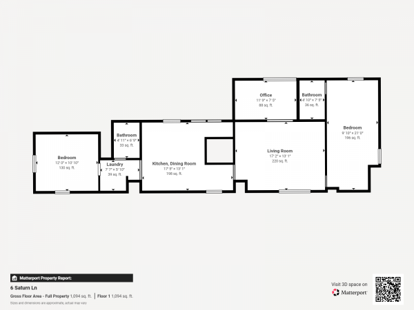 Floor plan of home