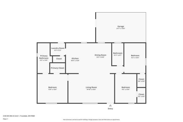Floor plan of home