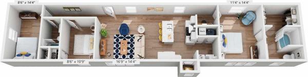 Floor plan of home