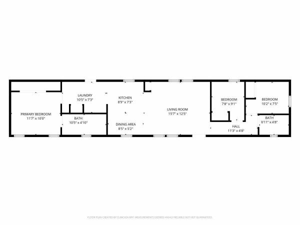 Floor plan of home