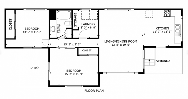 Floor plan of home