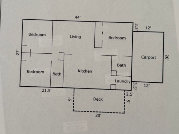 Floor plan of home