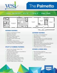 2018 Clayton Homes Inc Palmetto Mobile Home