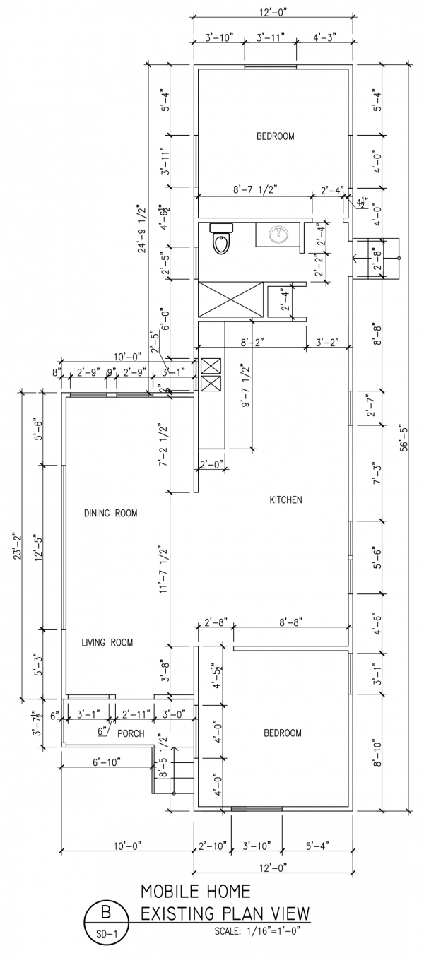 Floor plan of home