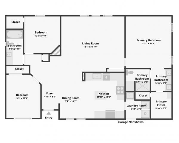 Floor plan of home