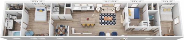 Floor plan of home