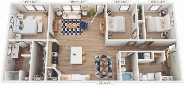 Floor plan of home