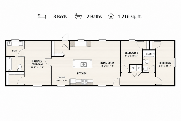 Floor plan of home