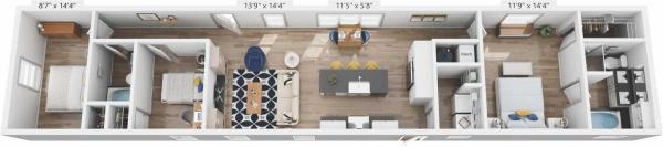 Floor plan of home