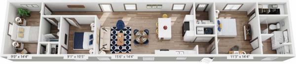 Floor plan of home