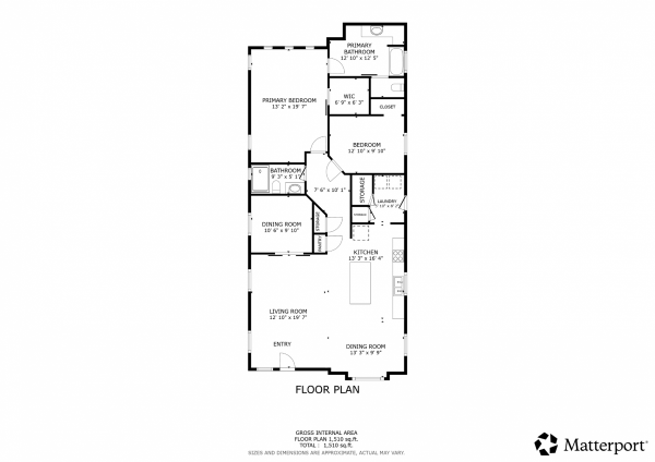 Floor plan of home