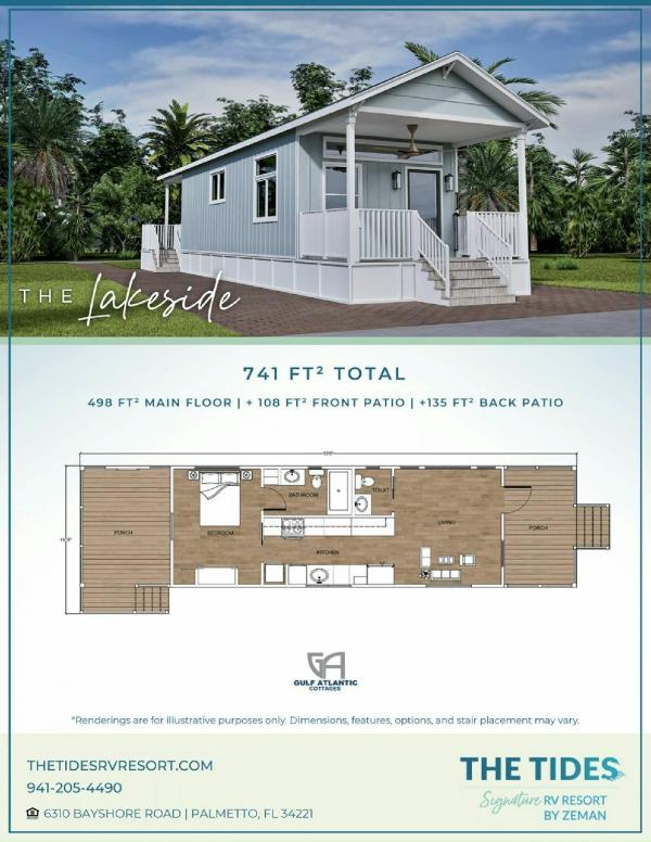 2026 Gulf Atlantic Cottages, LLC Florida Park Cottage Manufactured Home
