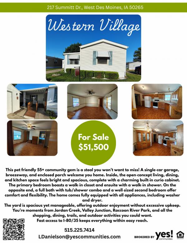 Photo 1 of 2 of home located at 217 Summitt Dr Lot Sum-217 West Des Moines, IA 50265