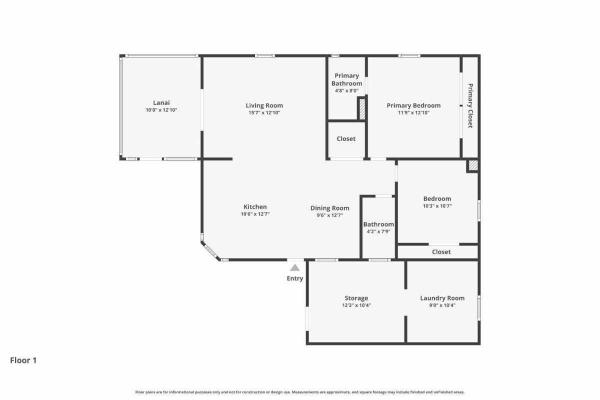 Floor plan of home