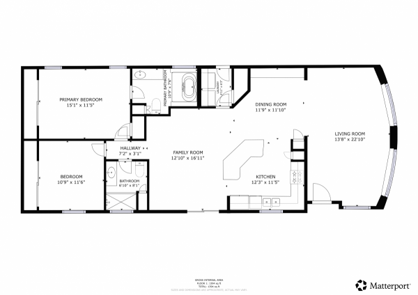 Floor plan of home