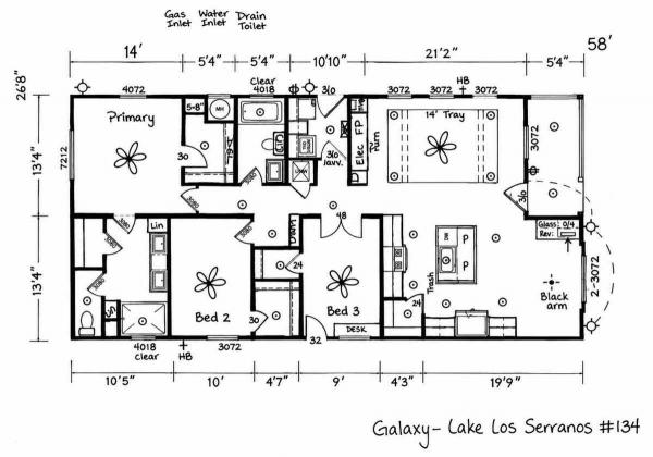 Floor plan of home