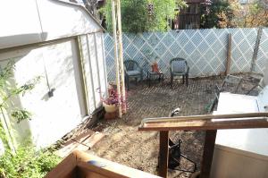 Another view of side yard.
